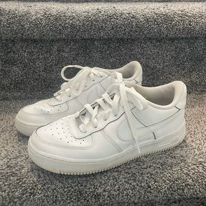 Nike White AF 1 Low Youth Size 6